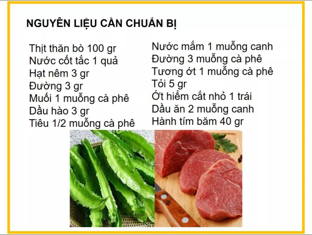 Công thức làm gỏi đậu rồng thịt bò ngon miệng