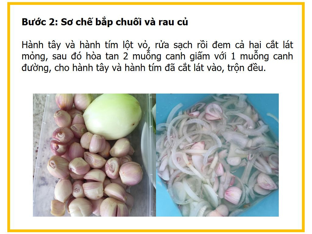 Công thức làm Gỏi gà bắp chuối chua ngọt