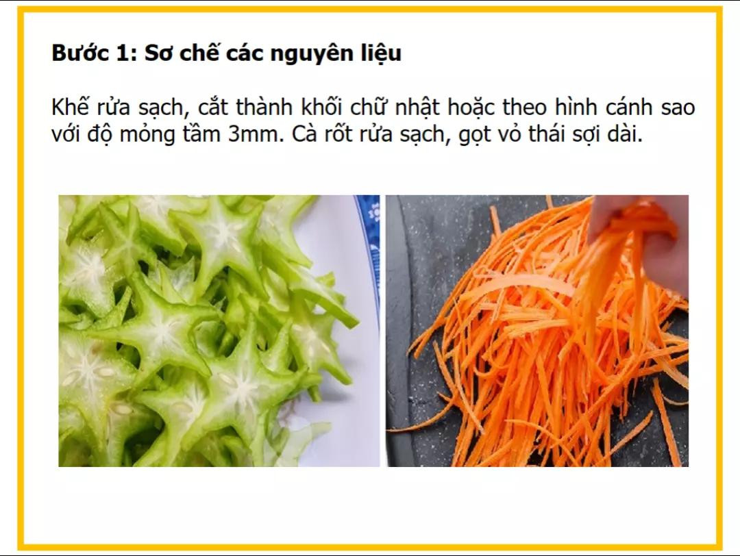 Công thức làm gỏi khế bao tử heo giòn ngon