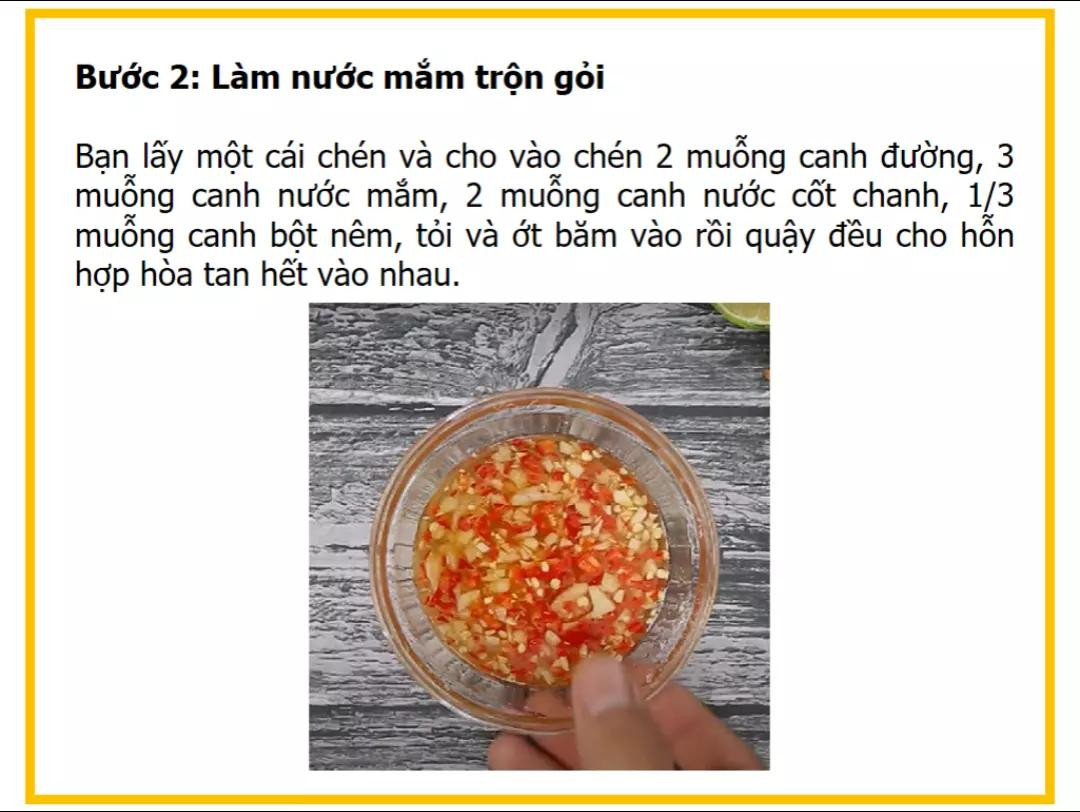 Công thức làm gỏi khế bao tử heo giòn ngon