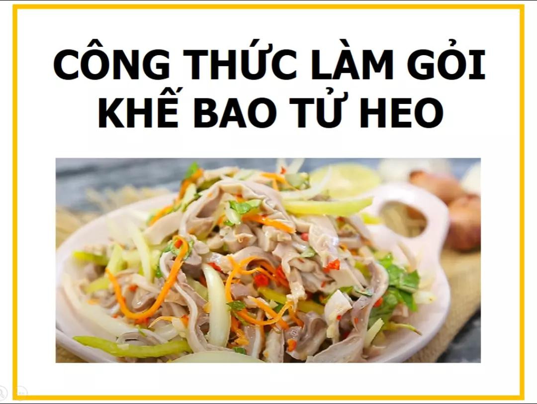 Công thức làm gỏi khế bao tử heo giòn ngon