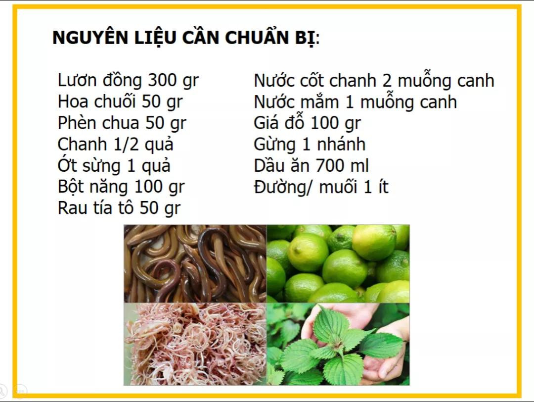 Công thức làm gỏi lươn hoa chuối giòn ngon