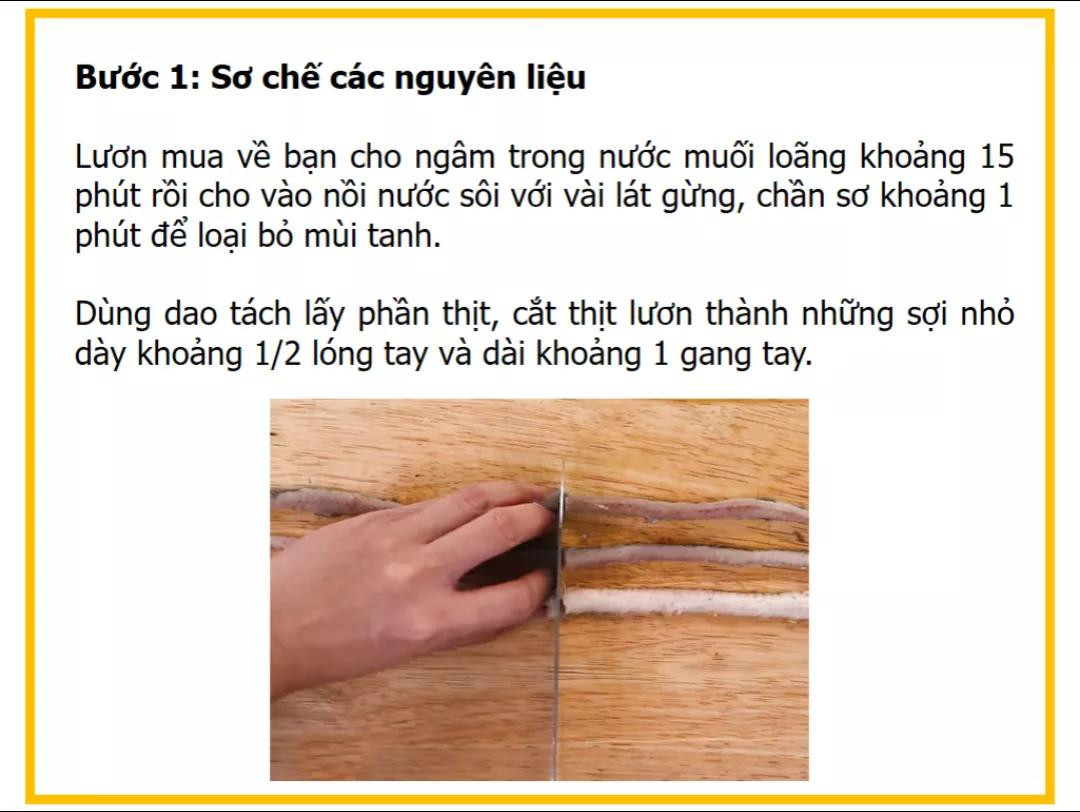 Công thức làm gỏi lươn hoa chuối giòn ngon