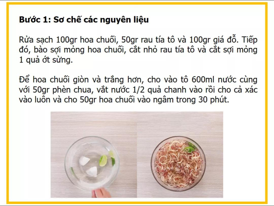 Công thức làm gỏi lươn hoa chuối giòn ngon