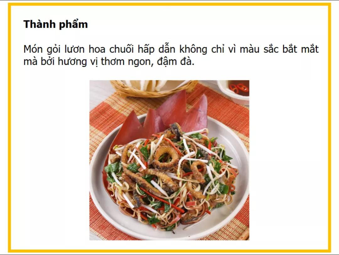 Công thức làm gỏi lươn hoa chuối giòn ngon