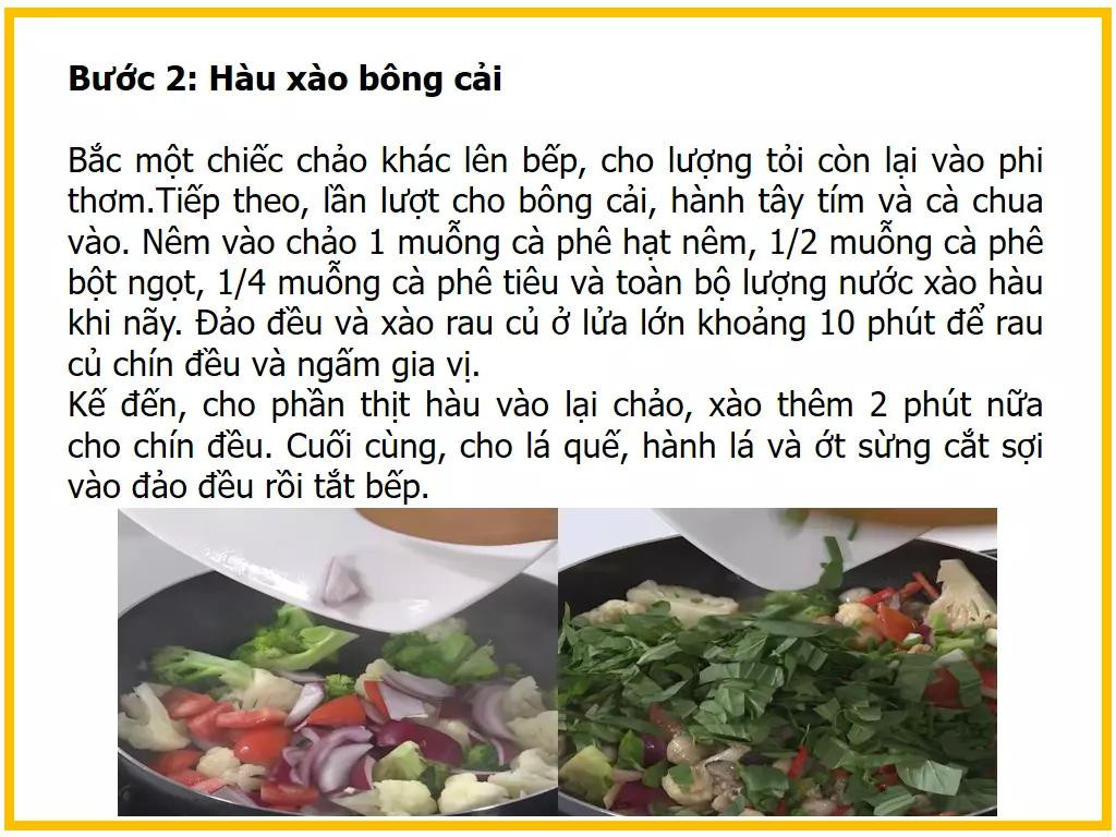 Công thức làm Hàu xào bông cải: Hướng dẫn chi tiết từ sơ chế nguyên liệu đến khi hoàn thành món ăn ngon