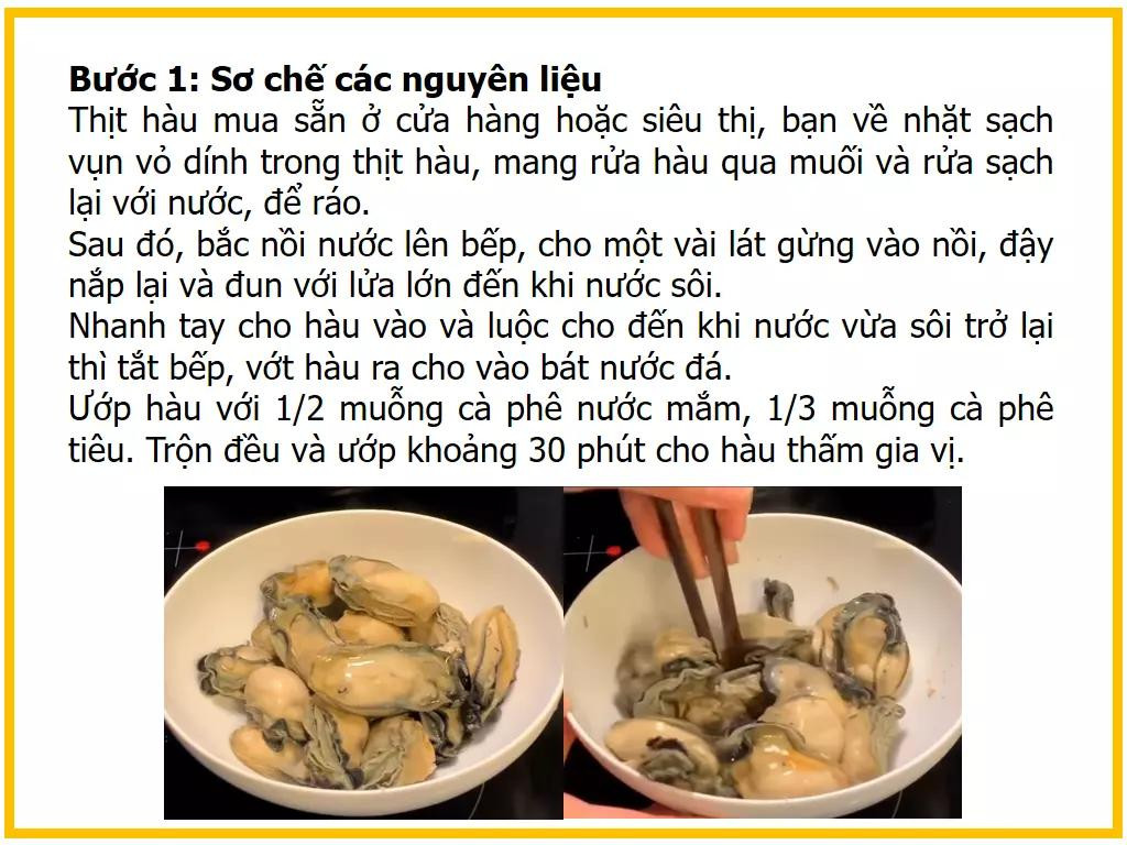 Công thức làm Hàu xào sả ớt ngon miệng, dai ngọt
