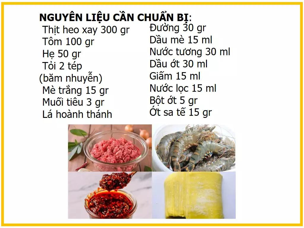 Công thức làm hoành thánh sốt cay nhân tôm thịt