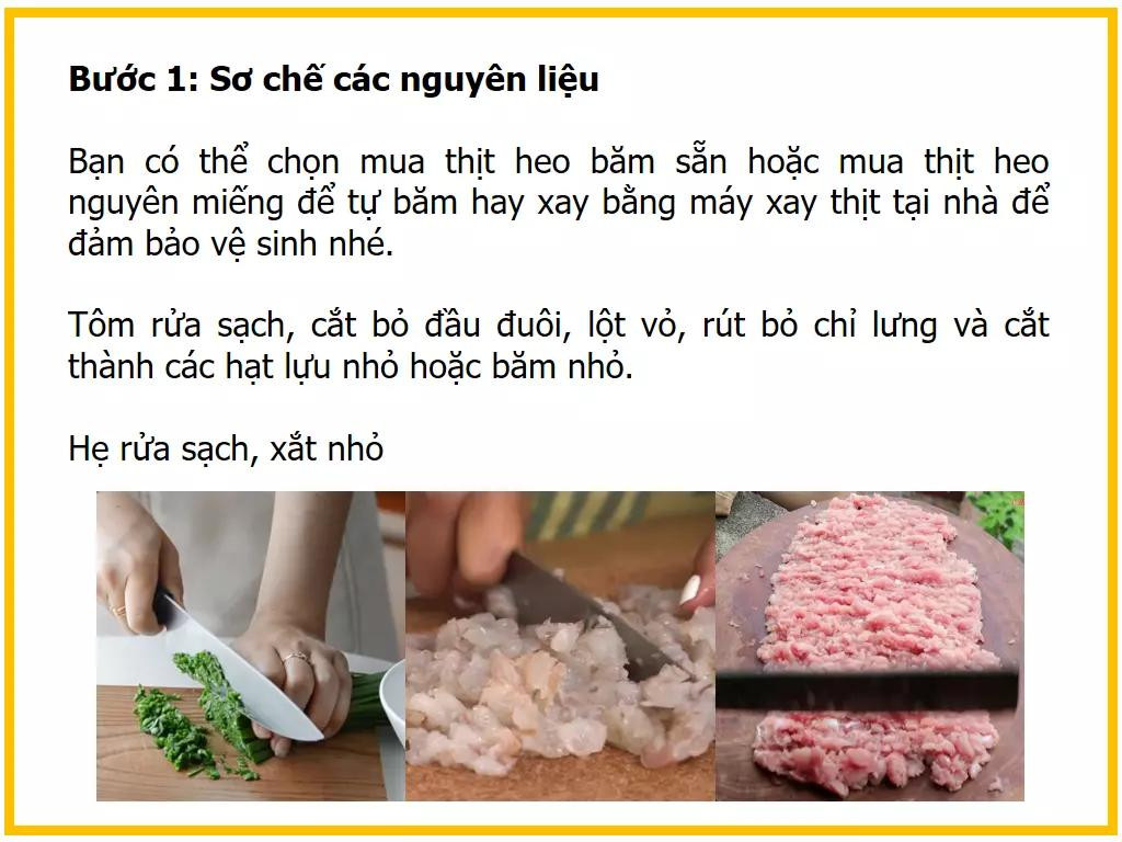 Công thức làm hoành thánh sốt cay nhân tôm thịt