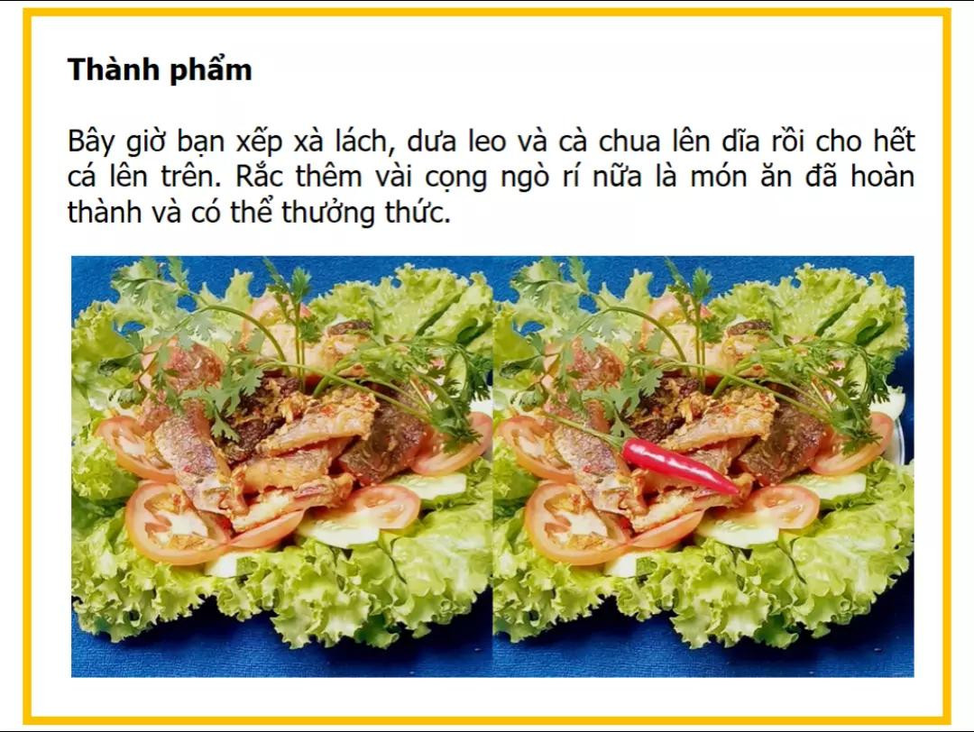 Công thức làm khô cá lóc sốt bơ tỏi
