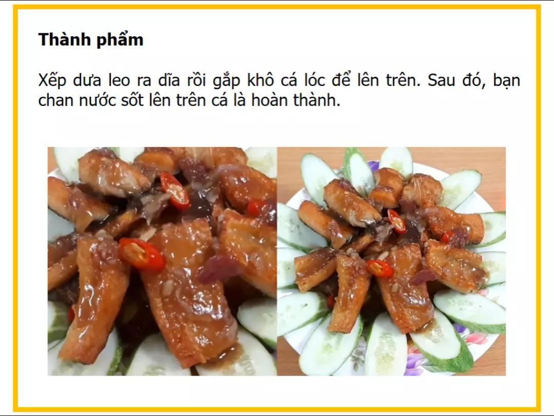 Công thức làm Khô cá lóc sốt me chua ngọt