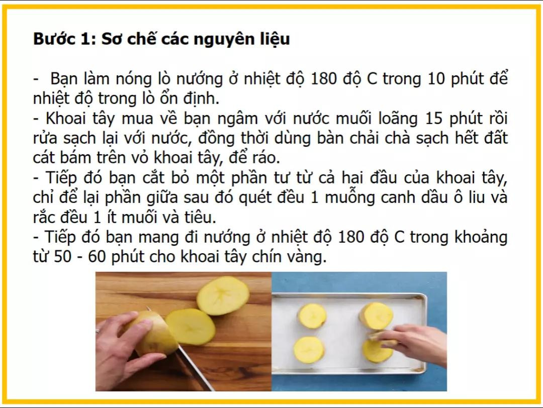Công thức làm khoai tây nướng thịt xông khói với sốt kem béo ngậy và lòng đỏ trứng gà
