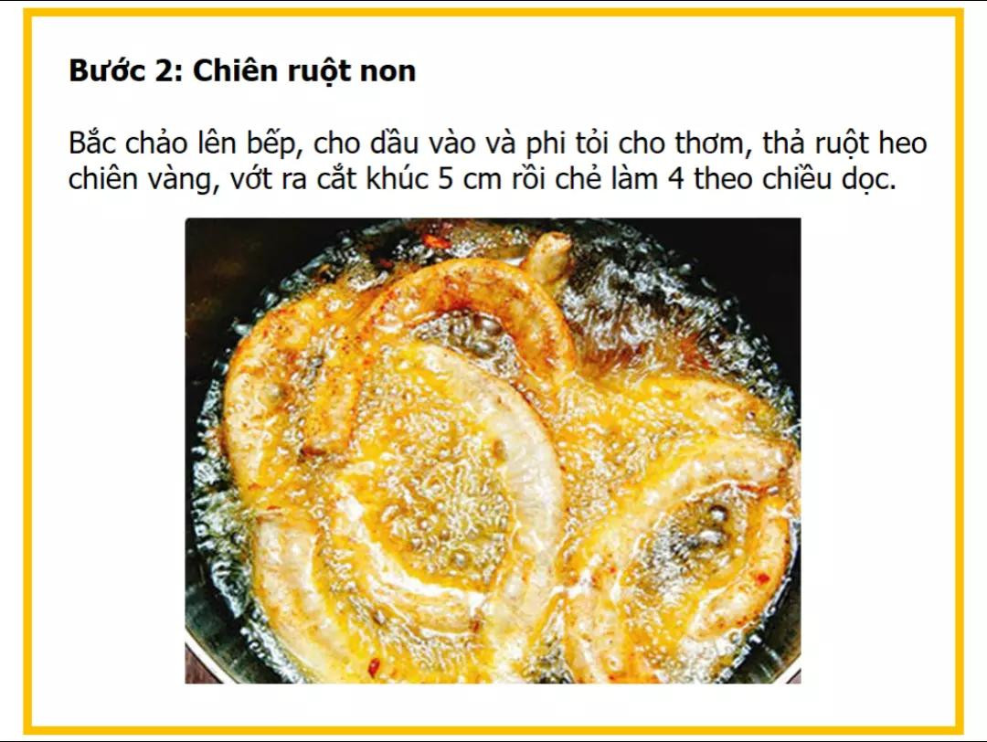 Công thức làm lòng heo chiên giòn ngon, cách sơ chế và chiên ruột non