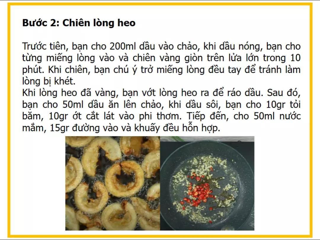 Công thức làm lòng heo chiên nước mắm giòn ngon, đậm đà hương vị Việt