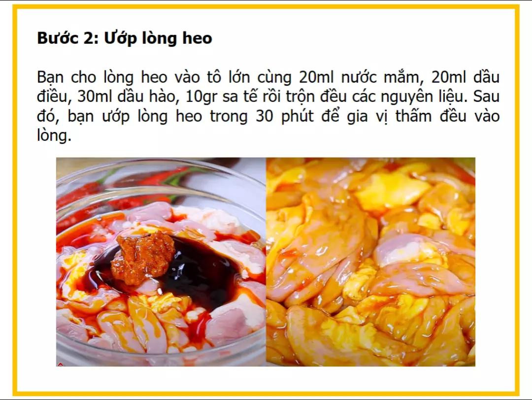 Công thức làm Lòng heo chiên tỏi ớt giòn ngon, đậm đà