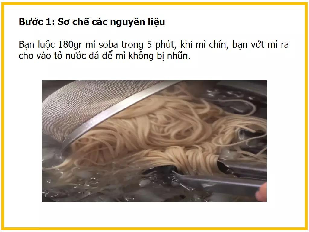 Công thức làm mì Soba vịt sốt Teriyaki