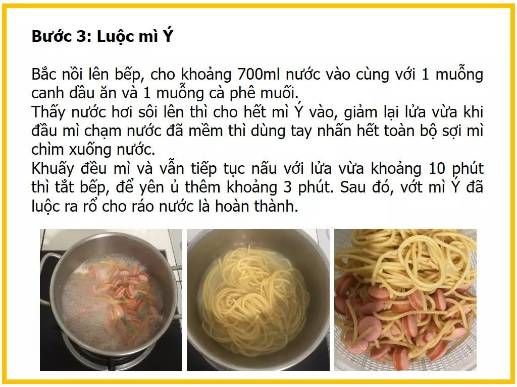 Công thức làm mì Ý xiên xúc xích độc đáo với thịt bò băm và cà chua