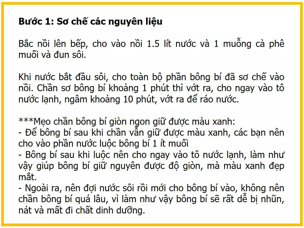 Công thức làm món bông bí xào tôm ngon giòn