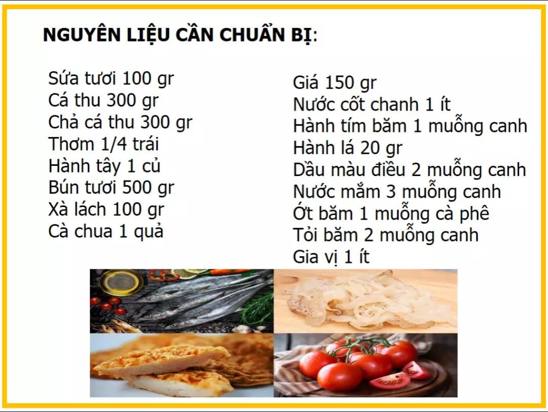 Công thức làm món Bún cá thu sứa ngon tuyệt với nước dùng đậm đà