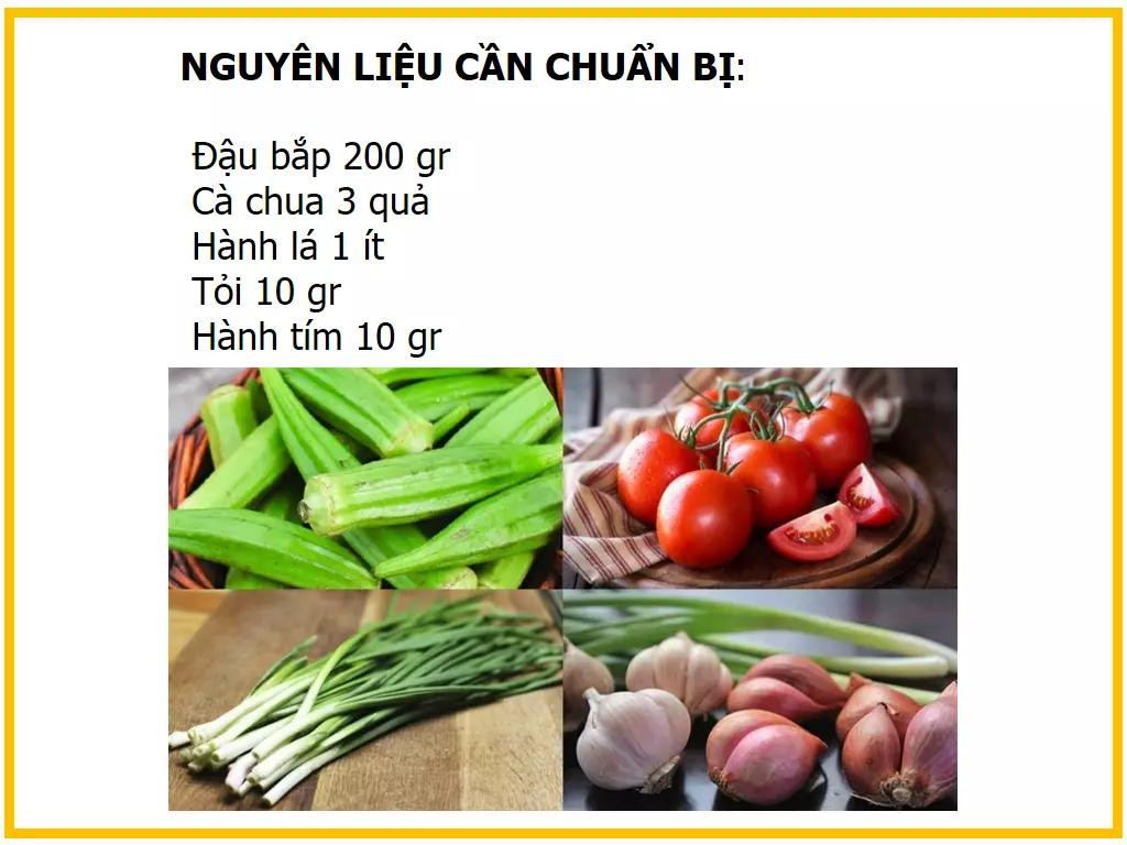 Công thức làm món đậu bắp xào cà chua ngon miệng, cách sơ chế và luộc sơ đậu bắp giữ màu xanh