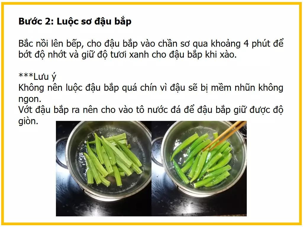 Công thức làm món đậu bắp xào cà chua ngon miệng, cách sơ chế và luộc sơ đậu bắp giữ màu xanh
