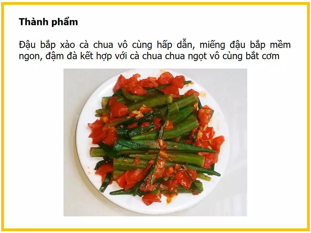 Công thức làm món đậu bắp xào cà chua ngon miệng, cách sơ chế và luộc sơ đậu bắp giữ màu xanh
