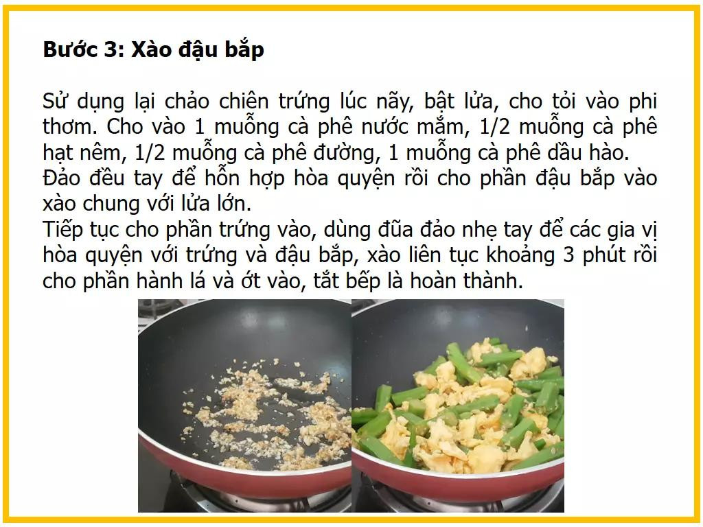 Công thức làm món Đậu bắp xào trứng ngon, giòn và đậm đà