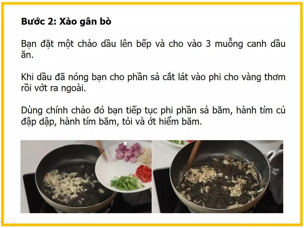 Công thức làm món Gân bò xào xả ớt ngon miệng
