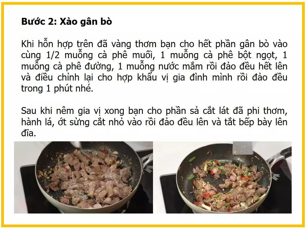 Công thức làm món Gân bò xào xả ớt ngon miệng