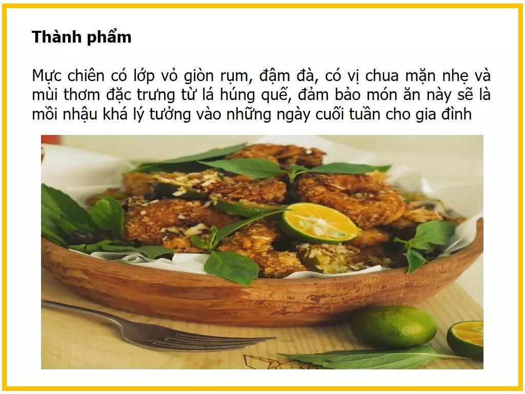 Công thức làm món mực ống chiên giòn muối tắc, hướng dẫn chi tiết từng bước sơ chế và tẩm bột