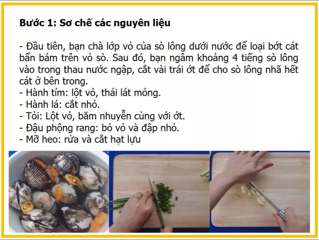 Công thức làm món Sò lông nướng phô mai ngon tuyệt, hướng dẫn chi tiết từ sơ chế nguyên liệu đến hoàn thành