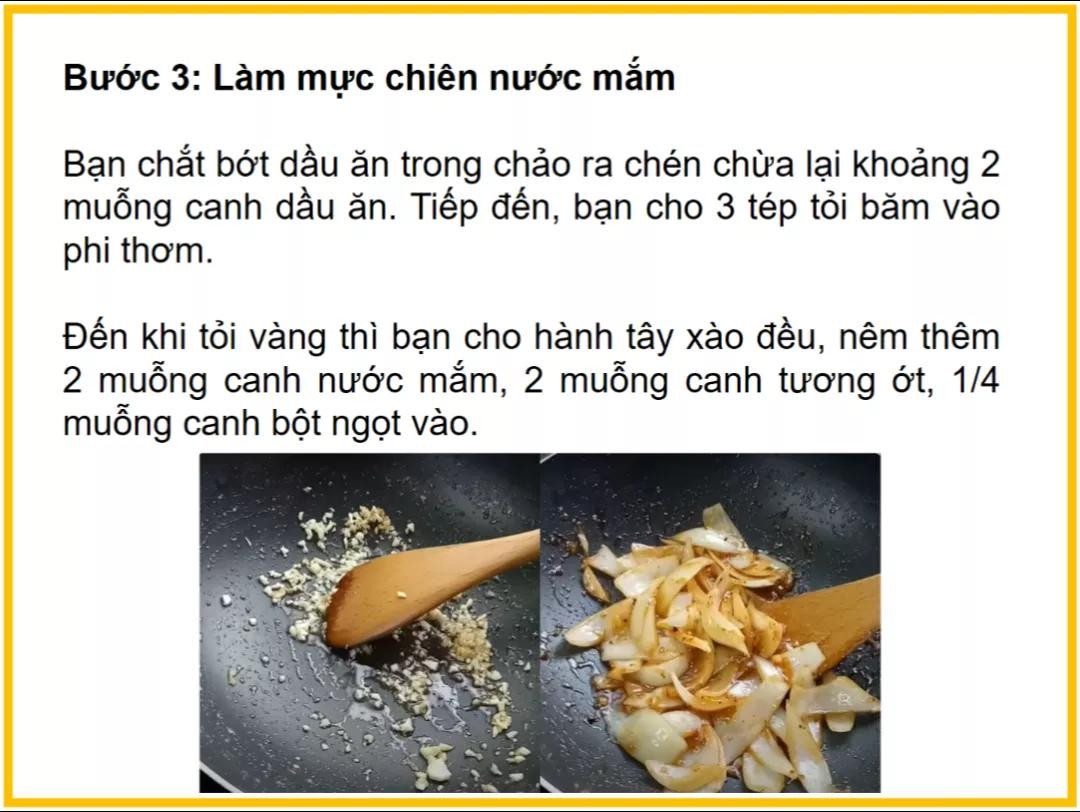 Công thức làm mực chiên nước mắm ngon giòn, đậm đà hương vị truyền thống Việt Nam