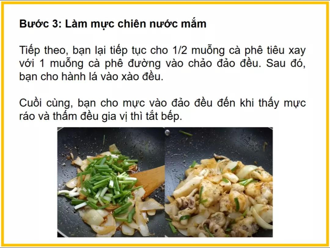 Công thức làm mực chiên nước mắm ngon giòn, đậm đà hương vị truyền thống Việt Nam