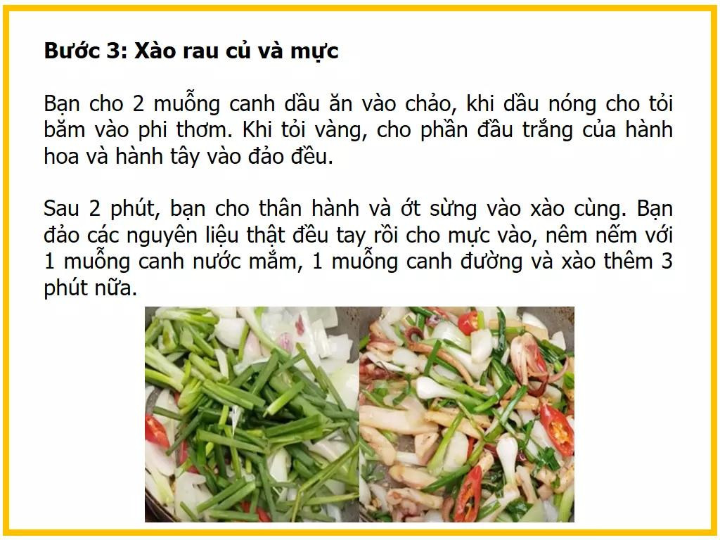 Công thức làm mực một nắng chiên nước mắm