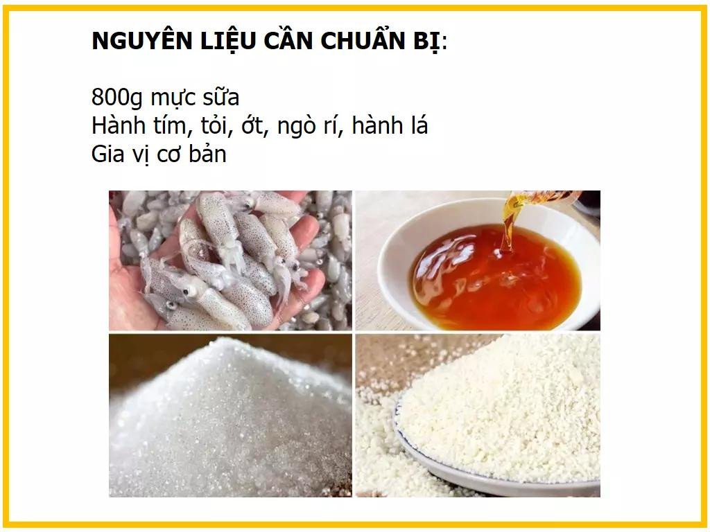 Công thức làm mực sữa rim mắm ngon, giòn ngọt đậm đà