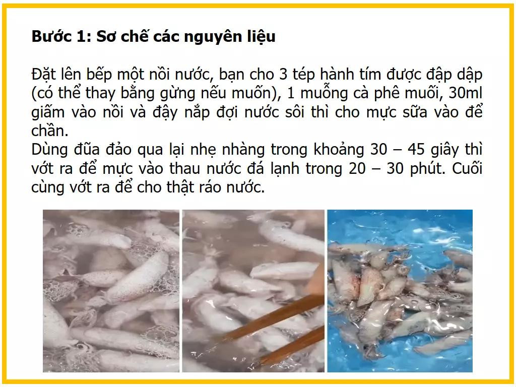 Công thức làm mực sữa rim mắm ngon, giòn ngọt đậm đà