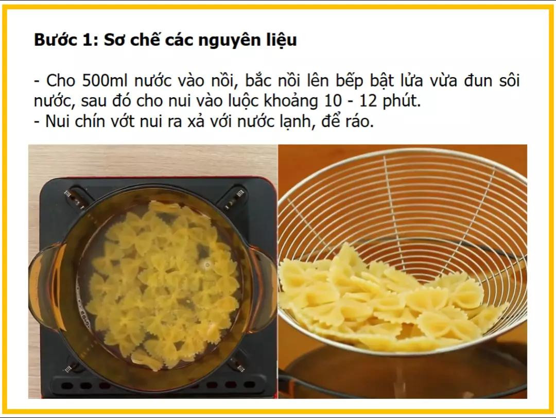 Công thức làm Nui xào xúc xích cà chua