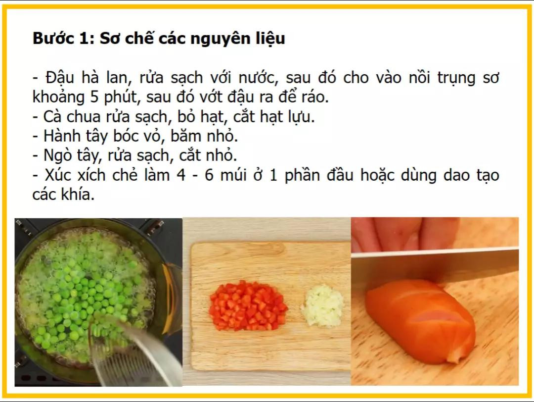 Công thức làm Nui xào xúc xích cà chua