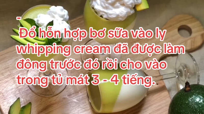 Công thức làm Panna Cotta bơ thơm ngon tại nhà với sữa tươi và whipping cream