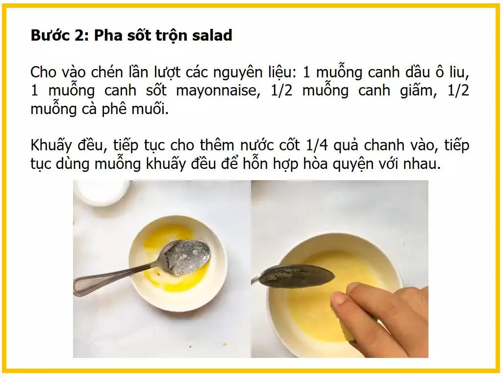 Công thức làm Salad bơ trứng gà ngon, đơn giản với nguyên liệu tươi sạch