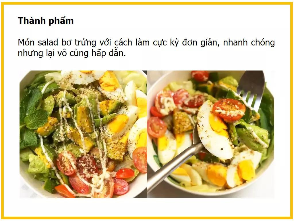 Công thức làm Salad bơ trứng gà ngon, đơn giản với nguyên liệu tươi sạch