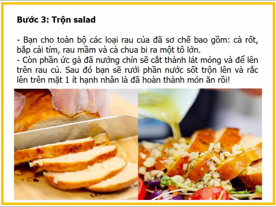 Công thức làm Salad gà nướng rau mầm ngon tuyệt, cách chế biến chi tiết từng bước