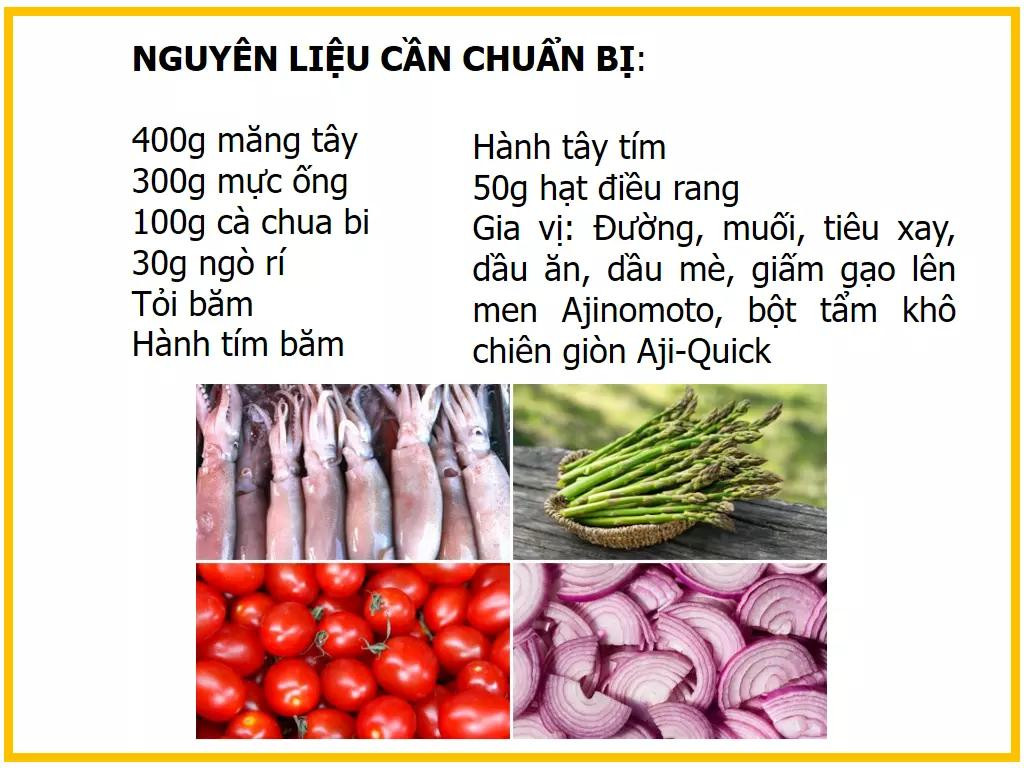 Công thức làm Salad mực măng tây giòn ngon, cách chế biến đơn giản tại nhà