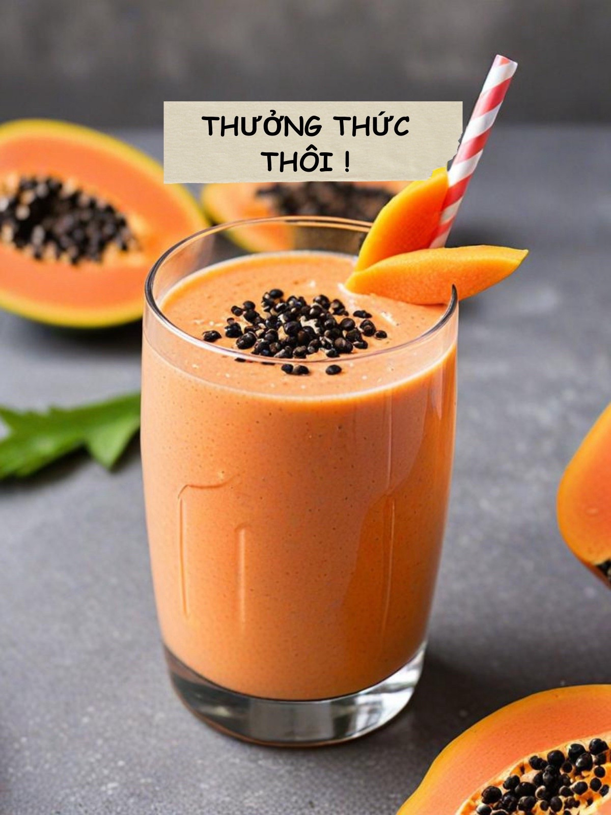 Công thức làm sinh tố đu đủ mật ong thơm ngon, bổ dưỡng