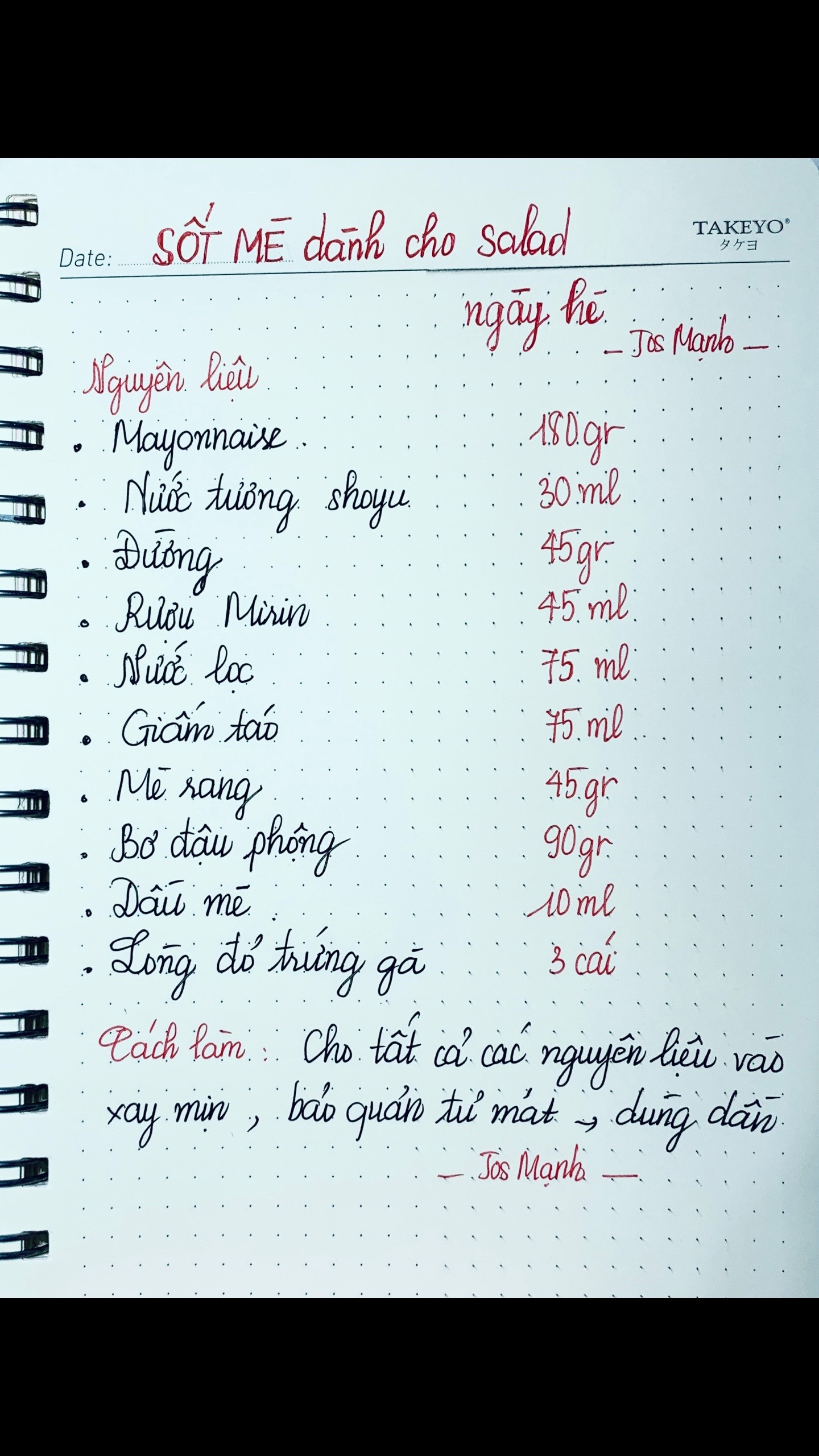 Công thức làm sốt mè dành cho salad ngày hè