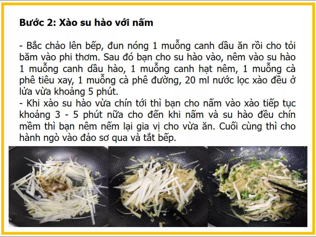 Công thức làm Su hào xào nấm hải sản giòn ngon, bổ dưỡng