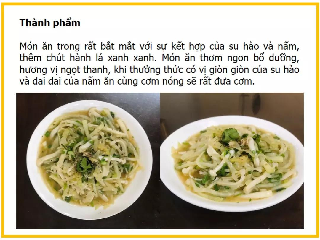 Công thức làm Su hào xào nấm hải sản giòn ngon, bổ dưỡng