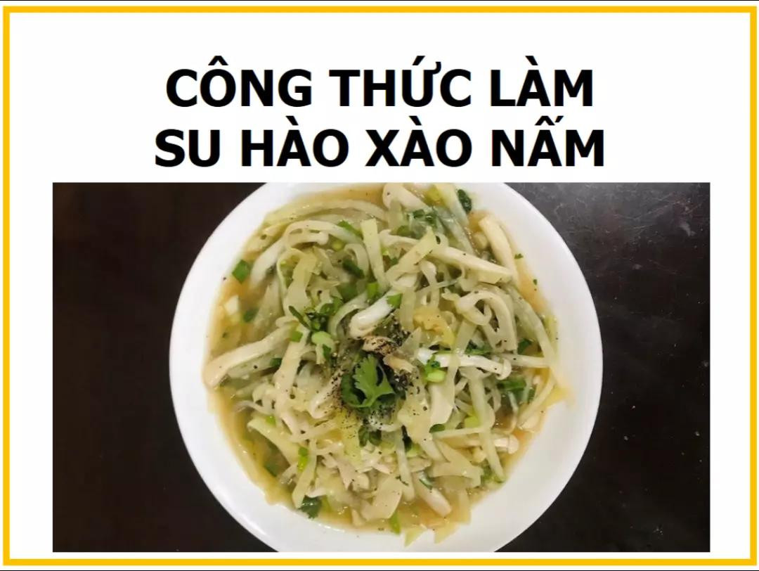 Công thức làm Su hào xào nấm hải sản giòn ngon, bổ dưỡng