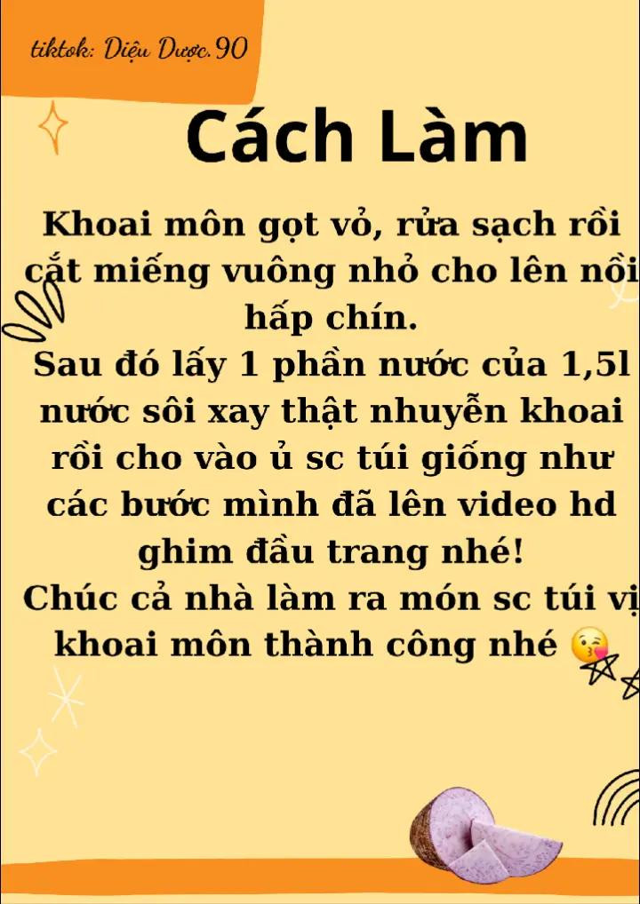Công thức làm sữa chua túi vị khoai môn tím ngon bổ rẻ