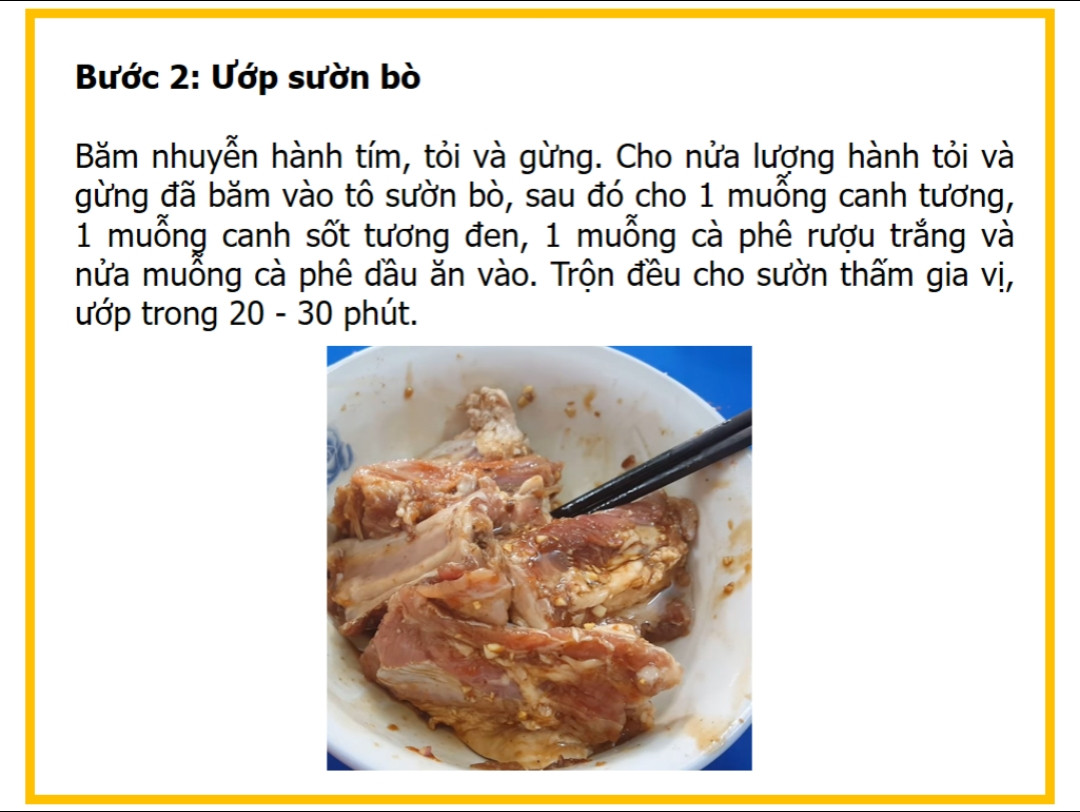 Công thức làm sườn bò sốt tiêu đen giòn ngon